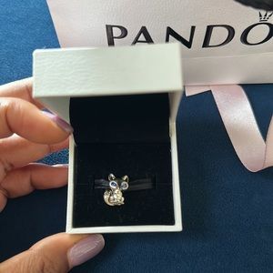 Pandora Blue-Eyed Fox Charm
